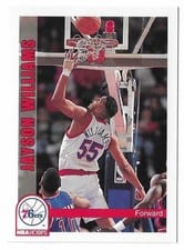 1992-93 Hoops Base Set Jayson Williams #177 card
