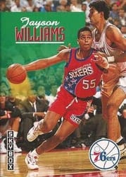 1992-93 SkyBox Base Set Jayson Williams #187 card