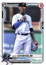2021 Bowman Base Set Jazz Chisholm #71 card