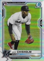 2021 Bowman Chrome Base Set Jazz Chisholm #57b card