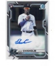 2021 Bowman Chrome Rookie Autographs Jazz Chisholm #BCRA-JC card