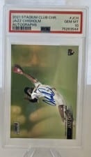 2021 Stadium Club Chrome Autographs Jazz Chisholm #SCCBA-JCH card
