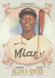 2021 Topps Allen & Ginter Base Set Jazz Chisholm #231 card
