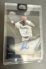 2021 Topps Chrome Black Autographs Jazz Chisholm #CBA-JCH card