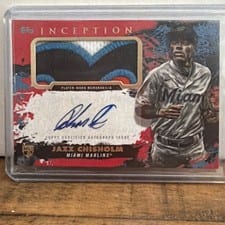 2021 Topps Inception Autograph Patch Cards Jazz Chisholm #APC-JCH card