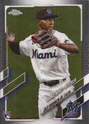 2021 Topps Chrome Update Base Set Jazz Chisholm Jr. #USC52 card