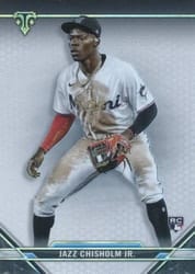 2021 Topps Triple Threads Base Set Jazz Chisholm Jr. #22 card