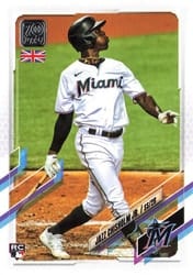 2021 Topps UK Edition Base Set Jazz Chisholm Jr. #11 card