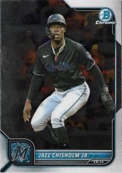 2022 Bowman Chrome Base Set Jazz Chisholm Jr. #61 card