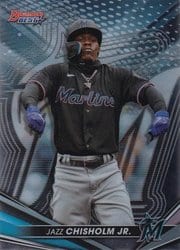 2022 Bowman's Best Base Set Jazz Chisholm Jr. #70 card