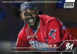 2022 Stadium Club Chrome Base Set Jazz Chisholm Jr. #266 card