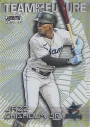 2022 Stadium Club Chrome Team of the Future Jazz Chisholm Jr. #TOF-6 card