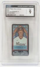 2022 Topps Allen & Ginter Mini Stained Glass Jazz Chisholm Jr. #48 card