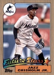 2022 Topps Archives Base Set Jazz Chisholm Jr. #222b card