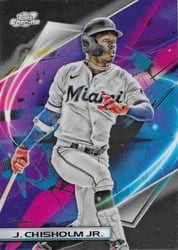 2022 Topps Cosmic Chrome Base Set Jazz Chisholm Jr. #6 card