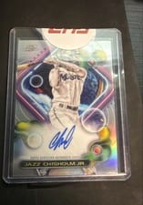 2023 Topps Cosmic Chrome Autographs Jazz Chisholm Jr. #CCA-JC card