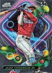 2023 Topps Cosmic Chrome Base Set Jazz Chisholm Jr. #148 card