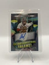 2023 Topps Cosmic Chrome Extraterrestrial Talent Autographs Jazz Chisholm Jr. #ETA-JC card