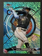 2023 Topps Finest Jazz Chisholm Jr. #79 card