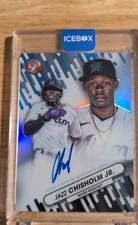 2023 Topps Pristine Fresh Faces Autographs Jazz Chisholm Jr. #FFA-JC card