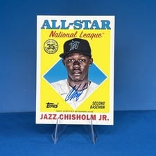 2023 Topps Update 1988 Topps Baseball All-Stars Autographs Jazz Chisholm Jr. #88ASA-JCJ card