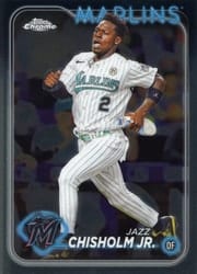 2024 Topps Chrome Base Set Jazz Chisholm Jr. #70 card
