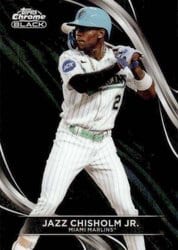 2024 Topps Chrome Black Base Set Jazz Chisholm Jr. #74 card