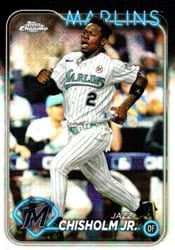 2024 Topps Chrome Logofractor Edition Base Set Jazz Chisholm Jr. #70 card