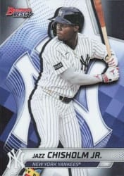 2025 Bowman's Best Base Set Jazz Chisholm Jr. #28 card