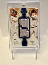 2026 Topps Tier One Dual Player Relics Jazz Chisholm Jr. #DPR-CV card