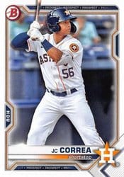 2021 Bowman Draft Base Set JC Correa #BD-29 card
