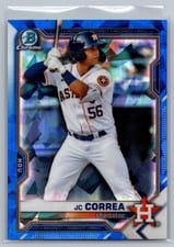 2021 Bowman Draft Sapphire JC Correa #BDC-29 card