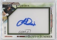 2025 Panini Boys of Summer Jumbo Acetate Signatures JD Dix #15 card
