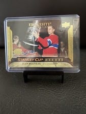 2025 Upper Deck Black Diamond Exquisite Collection Stanley Cup Heroes Jean Beliveau #ESC-JB card