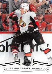 2018-19 Upper Deck Base Set Jean-Gabriel Pageau #128 card