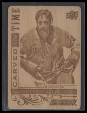 2024-25 Upper Deck Engrained Icons Carved in Time Jean Ratelle #CT-JR card