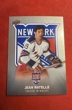 2025-26 Upper Deck New York Rangers Centennial Award Winners Jean Ratelle #169 card