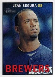 2016 Topps Heritage Base Set Jean Segura #104 card