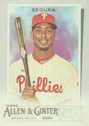 2020 Topps Allen & Ginter Base Set Jean Segura #280 card