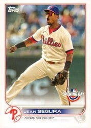 2022 Topps Opening Day Base Set Jean Segura #45 card