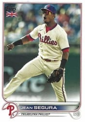 2022 Topps UK Edition Base Set Jean Segura #133 card