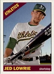2015 Topps Heritage Base Set Jed Lowrie #203 card