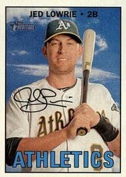 2016 Topps Heritage Base Set Jed Lowrie #527 card