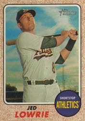 2017 Topps Heritage Base Set Jed Lowrie #226 card