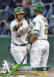 2018 Topps Base Set Jed Lowrie #69 card