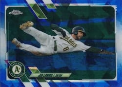 2021 Topps Chrome Update Sapphire Edition Base Set Jed Lowrie #US78 card