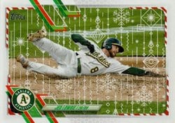 2021 Topps Holiday Base Set Jed Lowrie #HW98 card