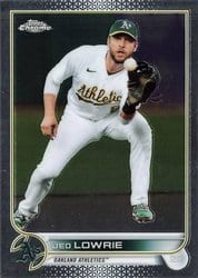 2022 Topps Chrome Base Set Jed Lowrie #140 card
