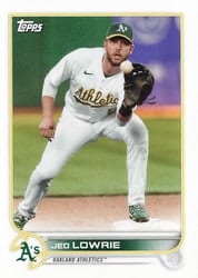 2022 Topps Mini Base Set Jed Lowrie #343 card