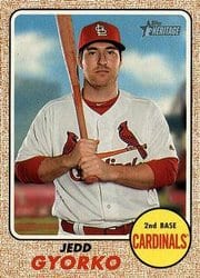 2017 Topps Heritage Base Set Jedd Gyorko #188 card
